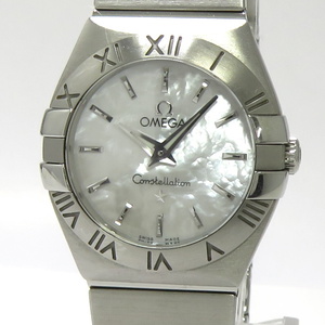 【中古】OMEGA コンステレーション レディース 腕時計 SS クオーツ シェル文字盤 131.10
