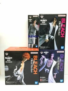 K11-490-0515-056【未開封】一番くじBLEACH 千年血戦編 フィギュア 4体 ラストワン賞 更木剣八/A賞 黒崎一護/B賞 石田雨竜/C賞 朽木白哉