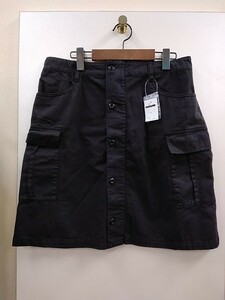 カーゴミニスカート ブラック L 綿100% 【HOS-20】