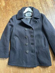 美品　Schott　メンズジャケット　ショット　pコート　『740N PEA COAT』　made in U.S.A アメリカ製　美ライン　古着　アメカジ