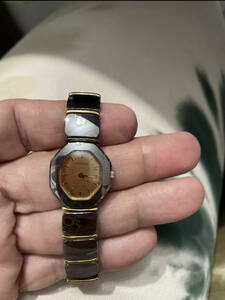 中古 RADO 153. 0236.3 レディース ゴールド 18k 旧モデル 腕時計 光沢のあるブレスレット 腕時計