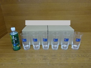 H-3-0978A ● 未使用品☆ pepsi ペプシ ◆ グラス 【12個セット】 高さ約15cm ◆ ペプシコーラ コップ 店舗用品