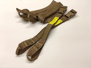ROK straps ストレッチストラップ MC コヨーテ・タン ストラップ長：450mm～1500mm/幅：25mm 2本セット 米国製