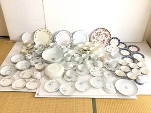 Y854 まとめて！大量 洋食器 70点以上 NARUMI/Noritake/RCノリタケ/GIVENCHY/HOYA 等 プレート/カップ＆ソーサー 他 保管品/現状