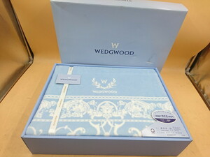 Y5-377 ★長期保管/未使用品★WEDGWOOD　ウェッジウッド　綿毛布　140cm×200cm　西川産業★