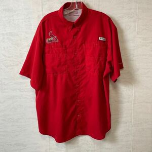 コロンビア　PFG フィッシングシャツ　ベンチレーションシャツ　サイズXL　MLB　メジャーリーグ　カージナルズ