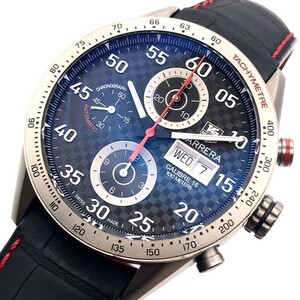 タグ・ホイヤー TAG HEUER カレラタキメータークロノグラフ CV2A80 チタン 腕時計 メンズ 中古