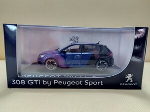 NOREV プジョー 308 GTi by Peugeot Sport(ブルー×ブラック)1/43 ミニカー ノレブ