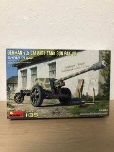 ミニアート　EARLY PROD 1/35 プラモデル エッチングパーツ　ジャーマン　7.5 cm ANTI TANK GUN PAK 40 タミヤ アオシマ　フジミ　レベル