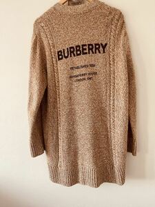 Burberry 22aw ロングニット サンドベージュ　ニット　カーディガン　ロング　セーター
