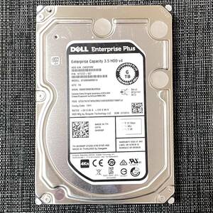 【動作品】DELL 3.5 SAS 6TB（6000GB）12 Gb/s 7.2K 7200RPM ハードディスク HDD 3.5インチ