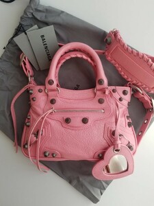 新品 BALENCIAGA バレンシアガ NEO CAGOLE スモール トートバッグ SWEET PINK 751523 1VG9Y 5812 国内完売 入手困難