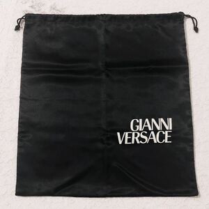 ジャンニ・ヴェルサーチ「GIANNI VERSACE」保存袋 旧型 (3778) 正規品 付属品 内袋 布袋 巾着袋 44×49cm ブラック 布製 ナイロン生地