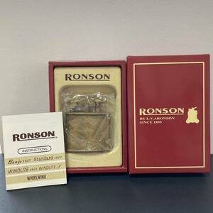 ロンソン　RONSON スタンダード　USモデル　1943 オイルライター　RONSON ゴールド ZIPPO ジッポ 