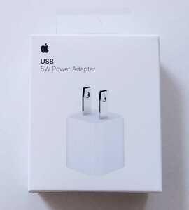 送料無料★純正品 Apple 充電器 USB電源アダプタ 5W USB Power Adapter iPhone iPad iPod MD810LL/A アップル純正 正規品 新品 未開封