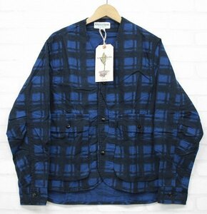 4T4698■未使用品 ササフラス ガーデニアハンタージャケット プリントフランネル SASSAFRAS GARDENIA HUNTER JACKET PRINT FLANNEL