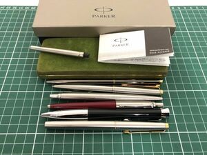 PARKER 万年筆 1点 / PARKER Dunhill ボールペン 5点 まとめて セット / XF 75 ペン先14K 筆記未確認 / ノック式 ツイスト式 い926a