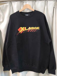 X-LARGE XLARGE エクストララージ 3D LOGO CREWNECK SWEAT スウェット 黒 L 最新人気商品 再値下げしました！