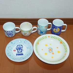 Doraemon ドラえもん ドラミ 陶器製 食器 お皿 マグカップ ティーカップ フラワー ケーキ皿 カレー皿 小学館 セット まとめ売り tnp-21x620