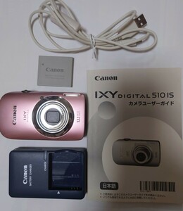 Canon IXY DIGITAL 12.1megapixels デジカメ　ピンク〈PC1356〉