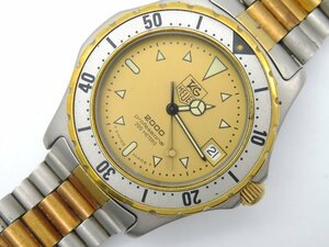 1円◆稼働◆ タグホイヤー 974.006 ゴールド クオーツ メンズ 腕時計 K78001