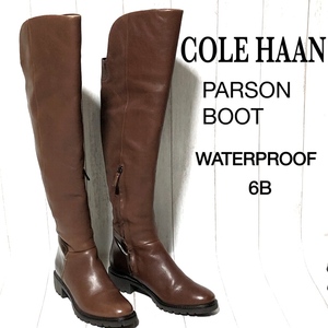 コールハーン ロングブーツ 6B/COLE HAAN ウォータープルーフ ニーハイブーツ/PARSON BOOT WP