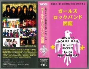 V.A ／ ガールズ ロック バンド 図鑑　VHSビデオ　 　SHOW-YA　他　　 検～ VOS CAPTAIN 浜田麻里 本城未沙子 ZELDA ゴーバンズ NICKEY