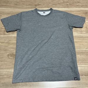 HELLY HANSEN ヘリーハンセンTシャツ 半袖 ポリエステル　速乾　丸首　グレー　ゴールドウィン　ジム　ランニング