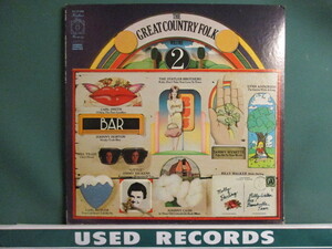 VA ： The Great Country Folk LP (( Johnny Cash / Lynn Anderson / Mel Tillis 他 / 落札5点で送料無料