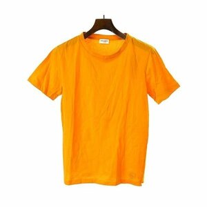 SAINT LAURENT PARIS サンローラン パリ 18SS SLパッチ クルーネックTシャツ オレンジ サイズ:S メンズ ITXJVHRHCD7U