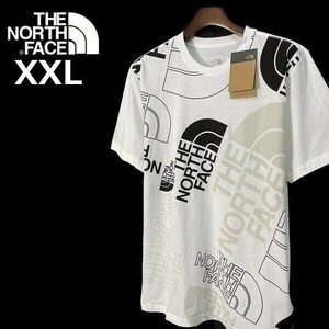 売切り【正規新品】THE NORTH FACE◆S/S GRAPHIC INJECTION TEE 半袖 Tシャツ US限定 グラフィック 男女兼用 キャンプ(XXL)白 180902-15