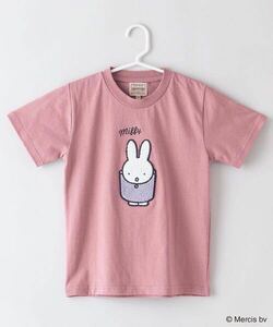 アウトドアプロダクツ ミッフィー コラボ キッズ サガラ刺繍 Tシャツ 120 ピンク 女の子 半袖Tシャツ