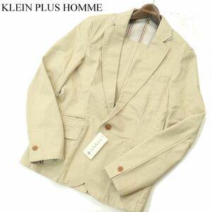 新品 未使用 KLEIN PLUS HOMME クランプリュス ミッシェルクラン オム 通年 コットン テーラード ジャケット Sz.46　メンズ　A3T10118_9#O