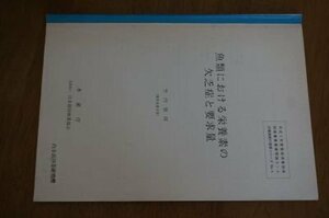 魚類における栄養素の欠乏症と要求量(平成3年度栽培漁業技術研修)