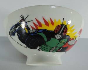 ☆Z36■仮面ライダーBLACK　RX/ブラックRX　茶碗■金正陶器　未使用