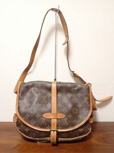 豊G522/1J●LOUIS VUITTON ルイヴィトン ソミュール30 モノグラム ショルダーバッグ レディース 中古品●