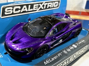 1/32 SCALEXTRIC C3842 McLaren P1 Mauvine Blue スロットカー 