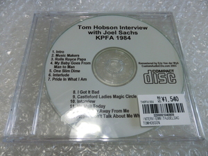 即 廃盤CD Tom Hobson 幻の音源(1984年) フォーク ブルース フィンガーピッキング 名手 検索) Dan Hicks Jorma Kaukonen Quah Jerry Garcia