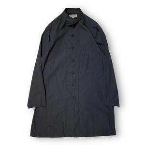 20ss Yohji Yamamoto POUR HOMME コットンチャイナロングシャツ 長袖シャツ M ヨウジヤマモト ブラック 店舗受取可