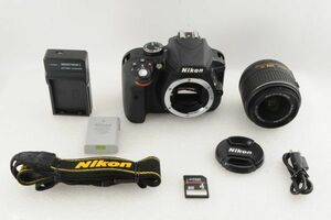[美品] Nikon ニコン D3300 + AF-S 18-55mm II レンズ #1515AB