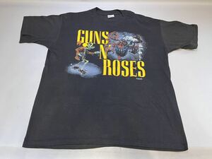 1987年 ガンズ アンド ローゼズ ビンテージ Tシャツ XL 黒 ハードコア メタル ロック ラップ ジャケット 発禁 GUNS N ROSES METAL ROCK RAP