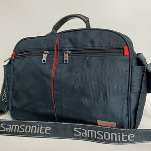 【良品】Samsonite サムソナイト 2way ナイロン ショルダーバッグ ハンド ビジネスバッグ ブリーフケース A4可能 肩がけ 斜めがけ