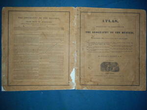 アンティーク、天球図、天文、星座早見盤、星座図絵1835年『バリット星図』Star map, Planisphere,Celestial atlas