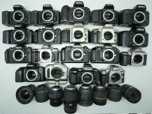 ★ニコン AF一眼&レンズなど★F100/F90X/F60/F50/F-501/F-601/TAMRON/ 等 計:27点まとめ【ジャンク品】29910