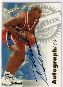 1997-98 NBA SKYBOX Autographics Derrick Coleman Auto Autograph スカイボックス デリック・コールマン 直筆サイン 97-98