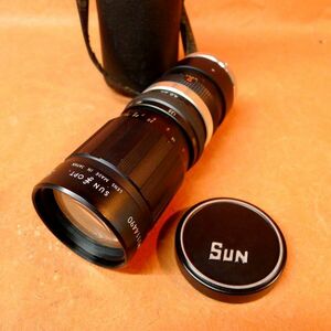 c244 SUN Hi-Tele ZOOM F4.8 f=85-210mm 一眼レフ用カメラレンズ マニュアルフォーカス ケース付/60