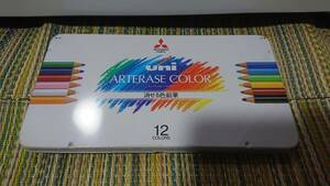三菱鉛筆 消せる色鉛筆 ユニアーテレーズカラー 12色
