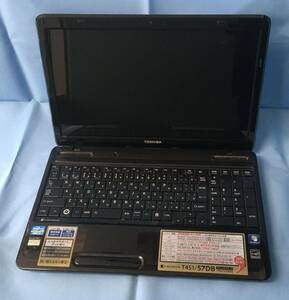 ★ジャンク扱い★簡易チェックOK! OS・HDDなし 東芝 dynabook T451/57DB PT45157DBFB Core i7-2670QM men4GB BD-REドライブ 15.6インチ