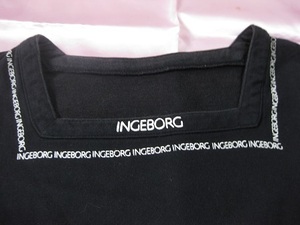 INGBORG　インゲボルグ　半袖トップス　カットソー　黒　日本製　美品