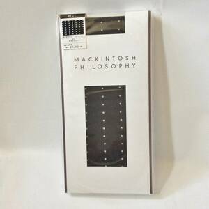 新品　MACKINTOSH PHILOSOPHY　ドット　タイツ　ダスクグレー